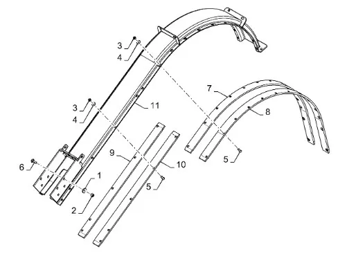 944014962 - пластина направляющая