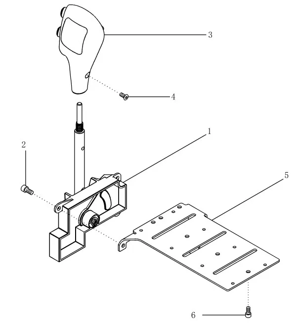 87404551 - Ручка электр. упр. КПП на подлок. TGT8